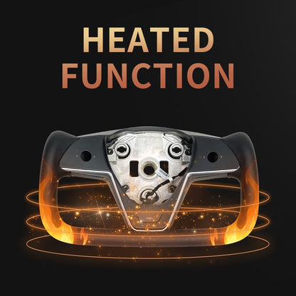 Yoke steering wheel with buttons and heating, no airbag, suitable for Tesla model 3/Y