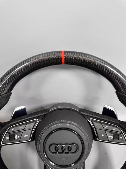 Carbon Steering Wheel for Audi A3 A4 A5 A6 A7 A8 S3 S4 S5 S6 S7 S8 Q3 Q5 Q7 Q8 SQ7 SQ8 RSQ7 RSQ8 RS3 RS4 RS5 RS6 RS7 R8