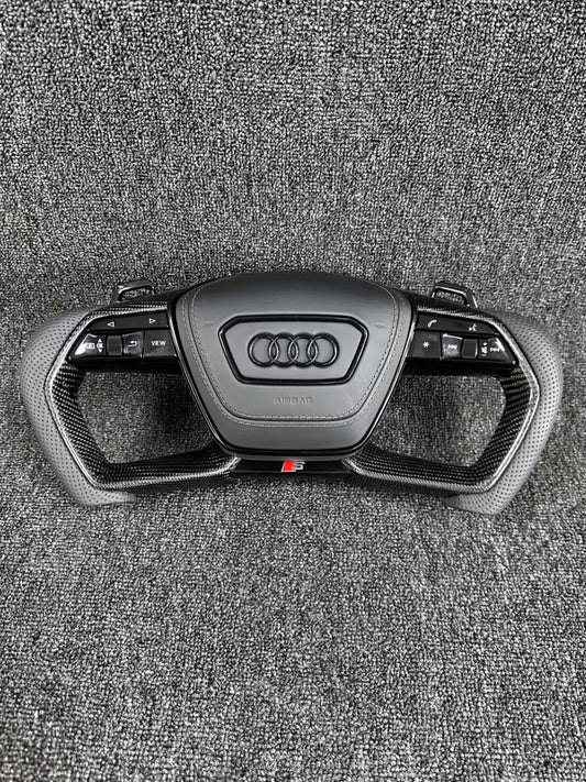 Audi Racing Steering Wheel Is Suitable for All SeriesA4L A5 A6L A7 TT Q5 S4 S5 RS5 RS6 RS7Modification and Upgrade