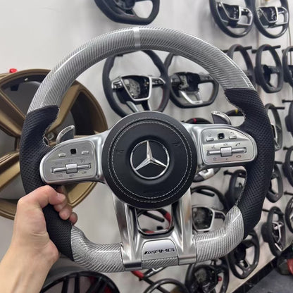 Carbon Steering Wheel for Mercedes Benz W204 W205 W213 W211 W221 X166 GLC X253 G63 AMG