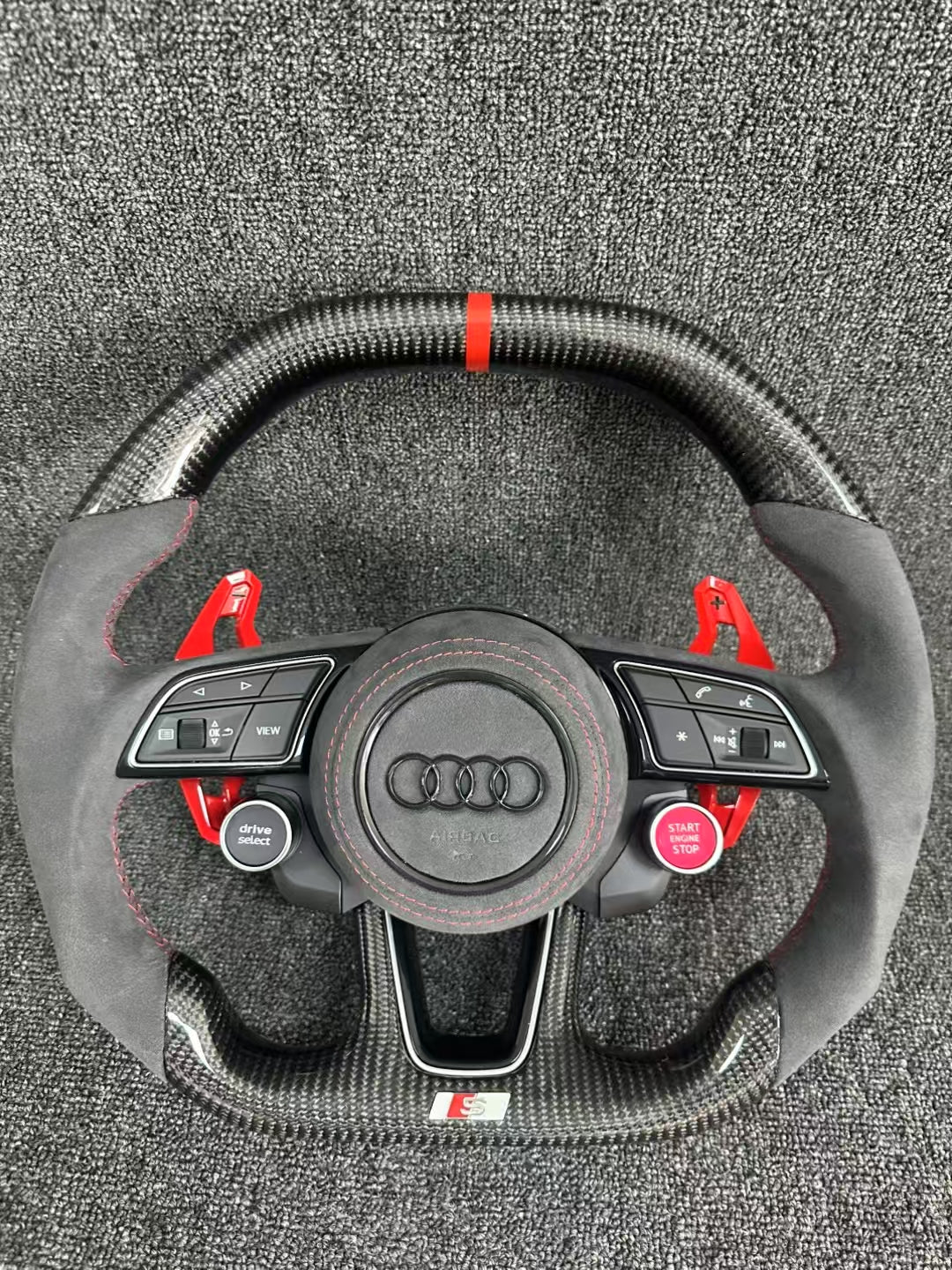 Custom High Quality Carbon Fiber Steering Wheel for Audi A4 RS3 RS4 RS5 S3 S4 S5 A3 Auto Accessories