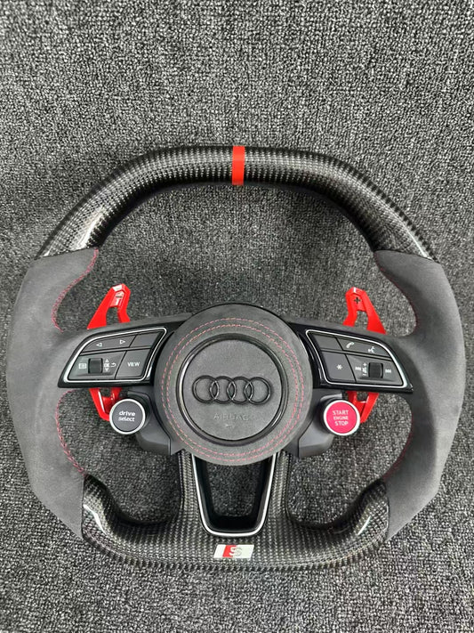 Custom High Quality Carbon Fiber Steering Wheel for Audi A4 RS3 RS4 RS5 S3 S4 S5 A3 Auto Accessories