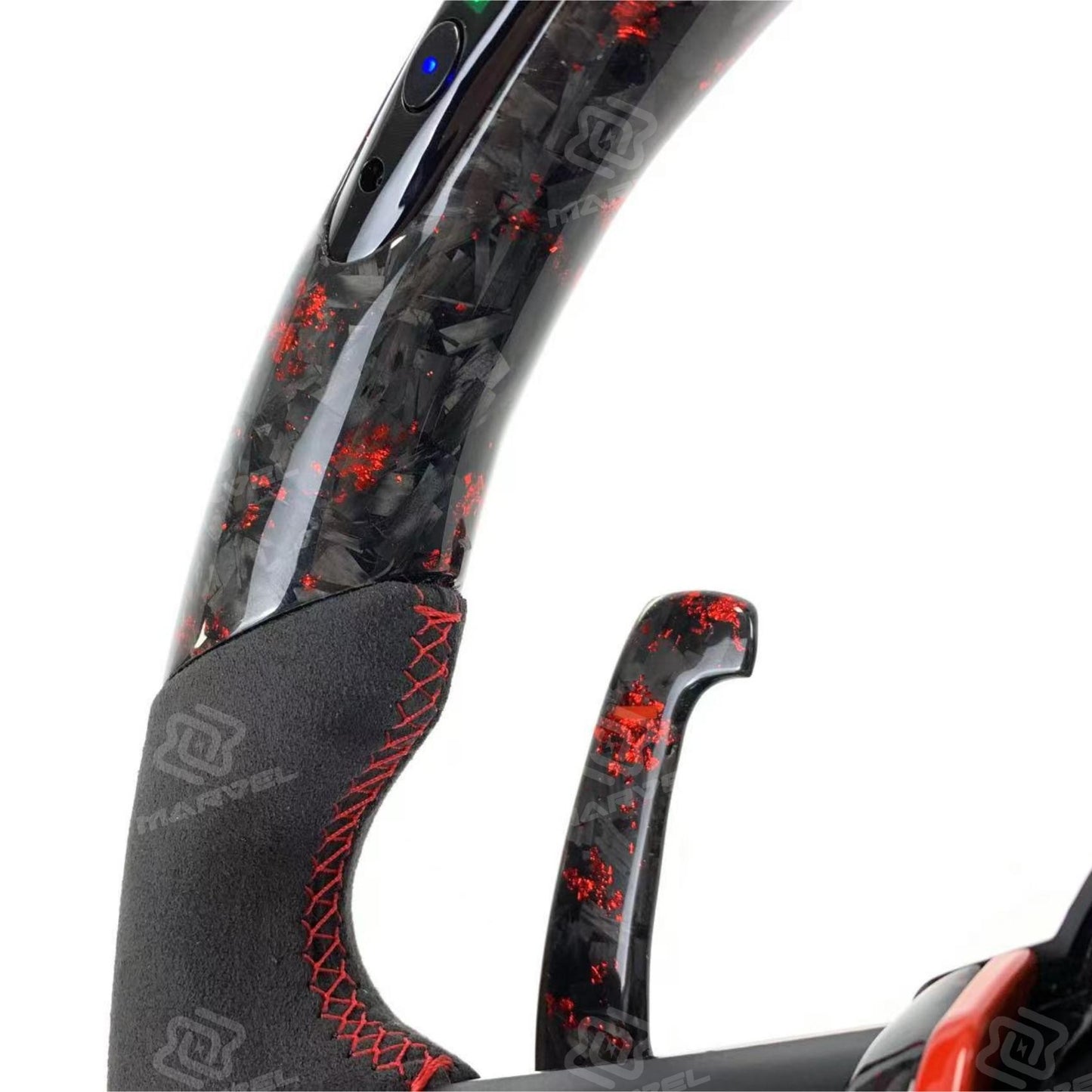 Forged Carbon Fiber Led Alcantara For BMW 3 Series 5 Series F10 F20 F30 F90 F01 F02 M3 M5 M6 Car Steering Wheel