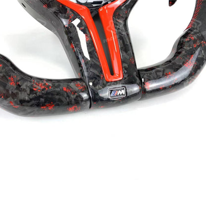 Forged Carbon Fiber Led Alcantara For BMW 3 Series 5 Series F10 F20 F30 F90 F01 F02 M3 M5 M6 Car Steering Wheel