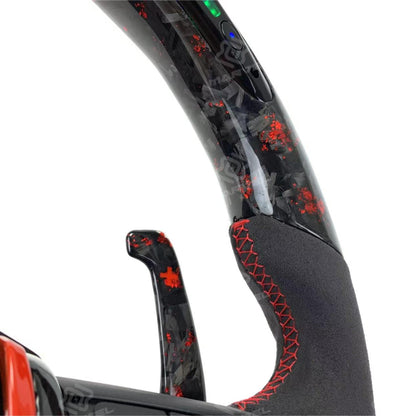 Forged Carbon Fiber Led Alcantara For BMW 3 Series 5 Series F10 F20 F30 F90 F01 F02 M3 M5 M6 Car Steering Wheel