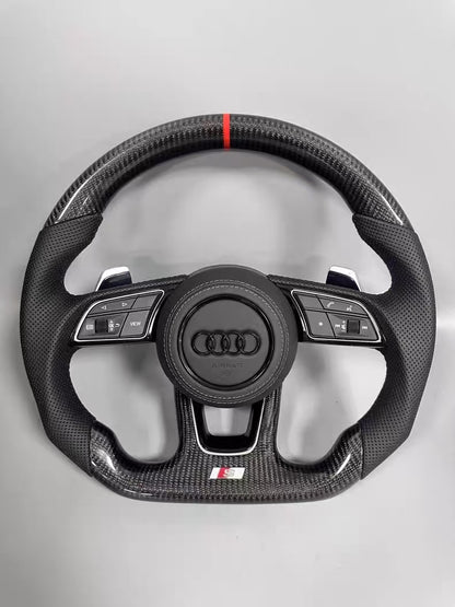 Carbon Steering Wheel for Audi A3 A4 A5 A6 A7 A8 S3 S4 S5 S6 S7 S8 Q3 Q5 Q7 Q8 SQ7 SQ8 RSQ7 RSQ8 RS3 RS4 RS5 RS6 RS7 R8