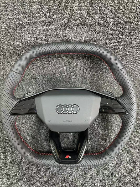 Leather Steering Wheel for Audis A6L A7 A8 Q5 Q7 RS4 RS5 A4L A5 A3 A7 Q2 Q3 S4 S5 S7 B8 C7